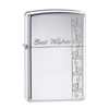 Zippo Best Wishes Polished Chrome Lighter